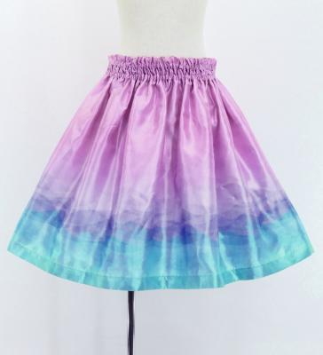 Hula Kids Shantung Pa'u Skirt with Gradation Print / Luxury Collection / Jp98-8