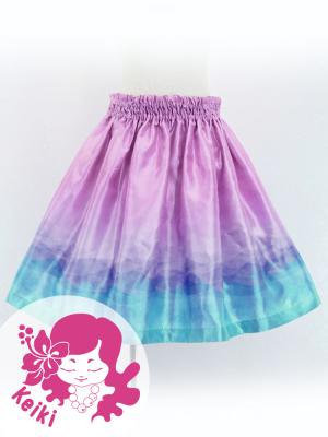 Hula Kids Shantung Pa'u Skirt with Gradation Print / Luxury Collection / Jp98-8