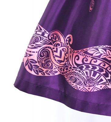 Hula Kids Shantung Pa'u Skirt with Kahiko Print / Luxury Collection / Jp99pu