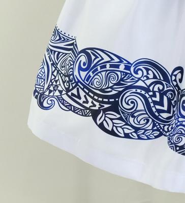 Hula Kids Shantung Pa'u Skirt with Kahiko Print / Luxury Collection / Jp99whbl