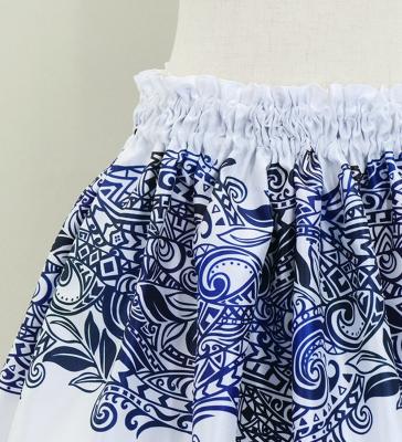 Hula Kids Shantung Pa'u Skirt with Kahiko Print / Luxury Collection / Jp99whbl