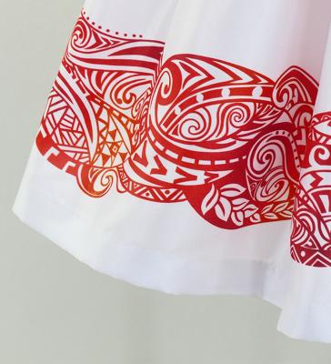 Hula Kids Shantung Pa'u Skirt with Kahiko Print / Luxury Collection / Jp99whrd
