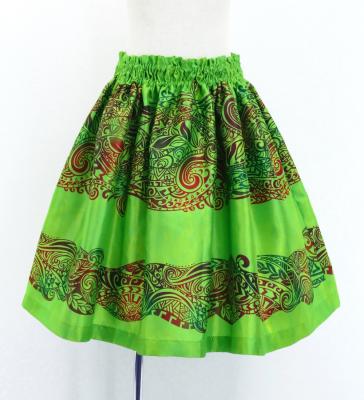 Hula Kids Shantung Pa'u Skirt with Kahiko Print / Luxury Collection / Jp99yegr