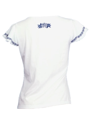 Hula T-shirt / Frilled Sleeve with Tiare embroidery / GKD2blw