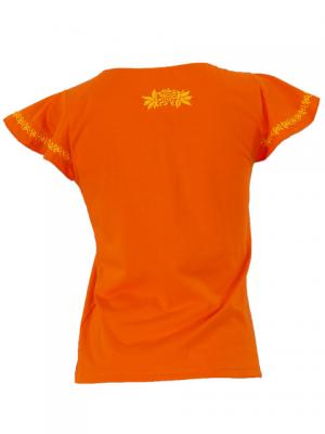 Hula T-shirt / Frilled Sleeve with Tiare embroidery / GKD2go