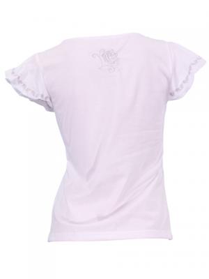 Hula T-shirt / Frilled Sleeve with Rose embroidery / GKD8sw