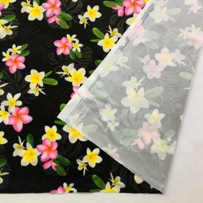 Hula Fabric / Plumeria / JKH-518-BK