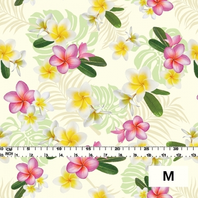Hula Fabric / Plumeria / JKH-518-CR