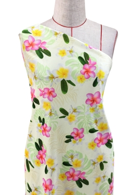 Hula Fabric / Plumeria / JKH-518-CR