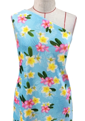 Hula Fabric / Plumeria / JKH-518-LBL