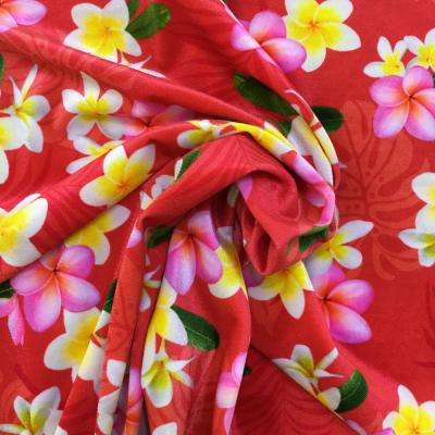 Hula Fabric / Plumeria / JKH-518-RD