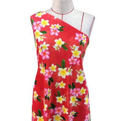 Hula Fabric / Plumeria / JKH-518-RD