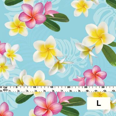 Hula Fabric / Plumeria / JKH-518-LBL