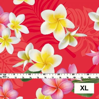 Hula Fabric / Plumeria / JKH-518-RD