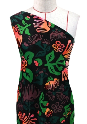Hula Fabric / Lehua / JKH-522-BK