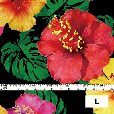 Hula Fabric / Hibiscus / JKH-524-BK