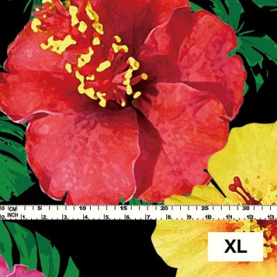 Hula Fabric / Hibiscus / JKH-524-BK