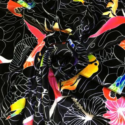 Hula Fabric / Tropical Birds / JKH-526-BK