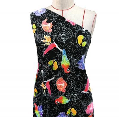 Hula Fabric / Tropical Birds / JKH-526-BK