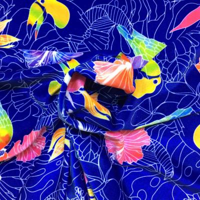 Hula Fabric / Tropical Birds / JKH-526-BL