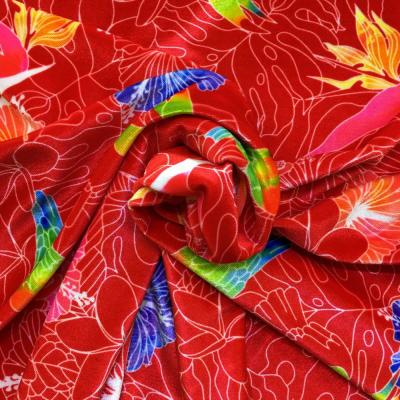 Hula Fabric / Tropical Birds / JKH-526-RD