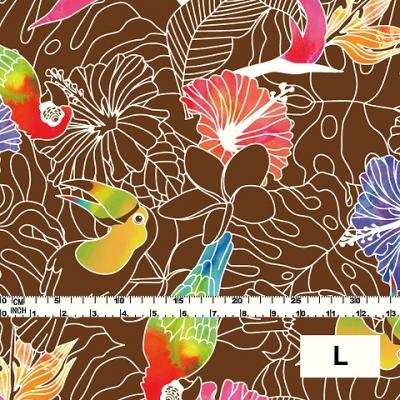 Hula Fabric / Tropical Birds / JKH-526-BR