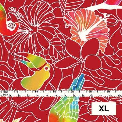 Hula Fabric / Tropical Birds / JKH-526-RD
