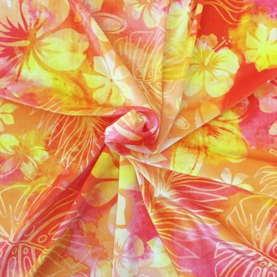 Hula Fabric / Hawaiian Flower / JKH-534-OR
