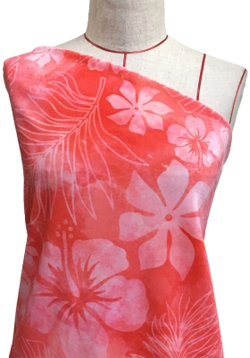 Hula Fabric / Hawaiian Flower / JKH-534-RD