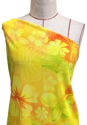 Hula Fabric / Hawaiian Flower / JKH-534-YE