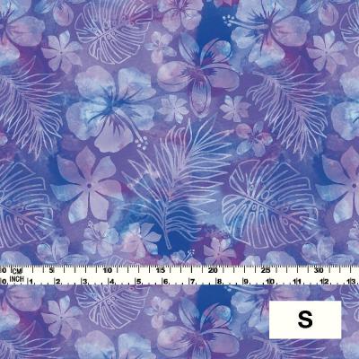 Hula Fabric / Hawaiian Flower / JKH-534-BL