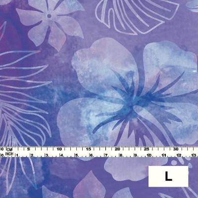 Hula Fabric / Hawaiian Flower / JKH-534-BL