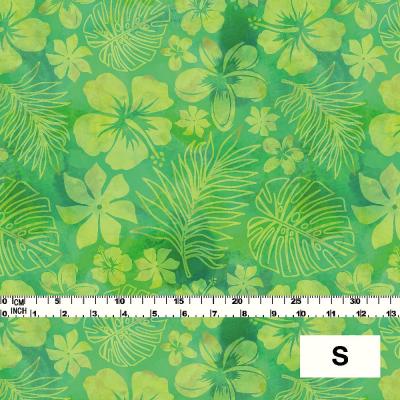 Hula Fabric / Hawaiian Flower / JKH-534-GR