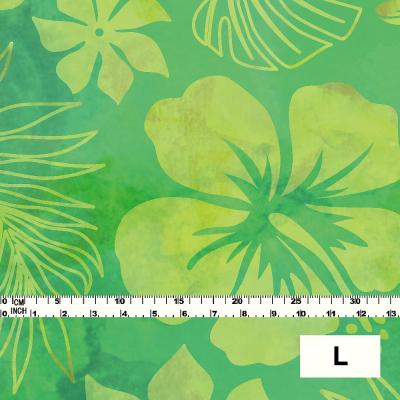 Hula Fabric / Hawaiian Flower / JKH-534-GR