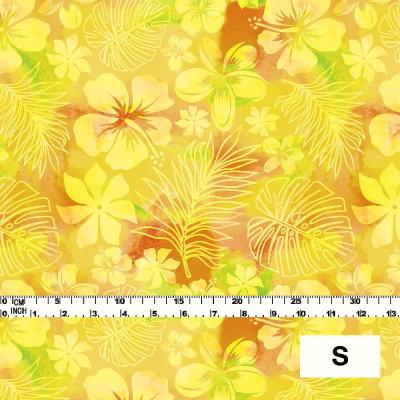 Hula Fabric / Hawaiian Flower / JKH-534-YE