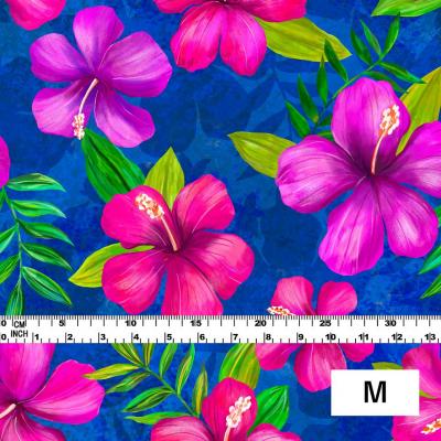 Hula Fabric / Hibiscus / JKH-554-BL