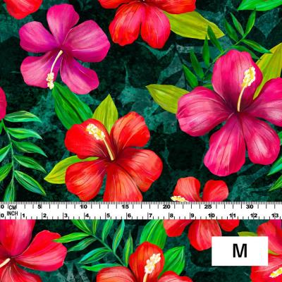 Hula Fabric / Hibiscus / JKH-554-GR