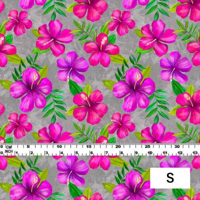 Hula Fabric / Hibiscus / JKH-554-GY