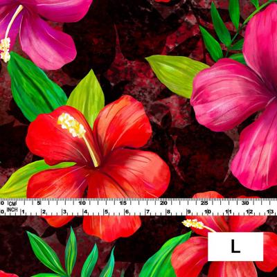 Hula Fabric / Hibiscus / JKH-554-RD