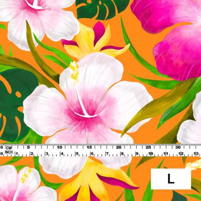 Hula Fabric / Hibiscus / JKH-556-OR
