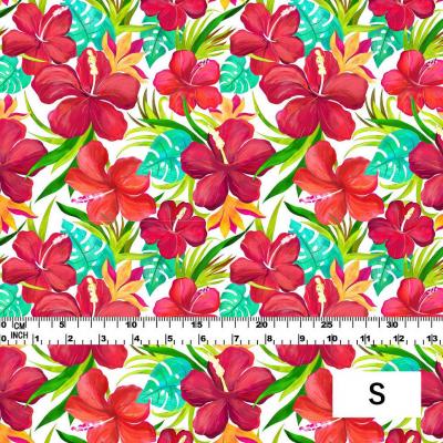 Hula Fabric / Hibiscus / JKH-556-WH