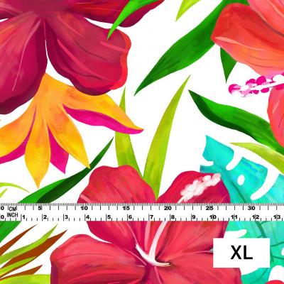 Hula Fabric / Hibiscus / JKH-556-WH