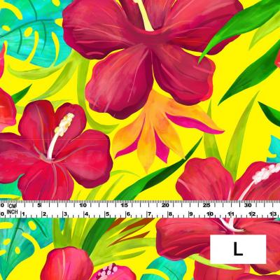 Hula Fabric / Hibiscus / JKH-556-YE