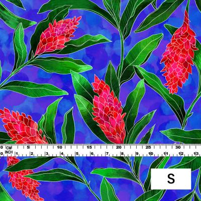 Hula Fabric / Red Ginger / JKH-562-BL