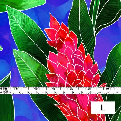 Hula Fabric / Red Ginger / JKH-562-BL