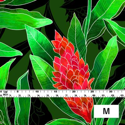 Hula Fabric / Red Ginger / JKH-562-GR