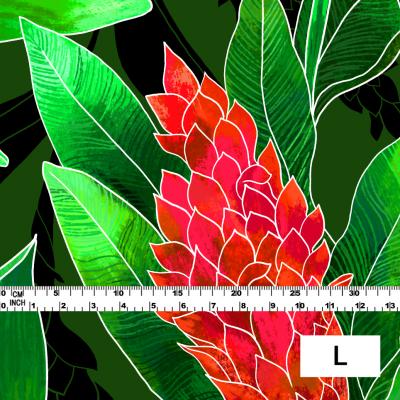 Hula Fabric / Red Ginger / JKH-562-GR