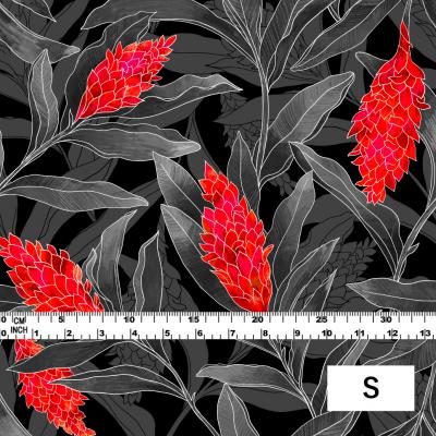 Hula Fabric / Red Ginger / JKH-562-GY