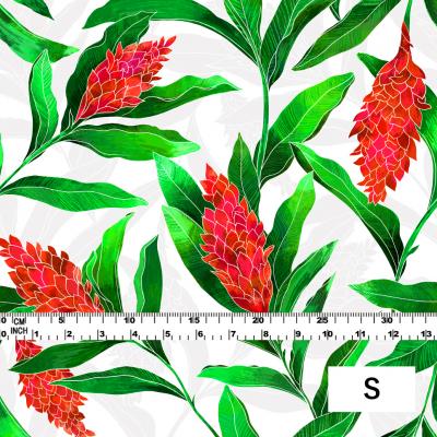 Hula Fabric / Red Ginger / JKH-562-WH