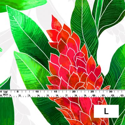 Hula Fabric / Red Ginger / JKH-562-WH
